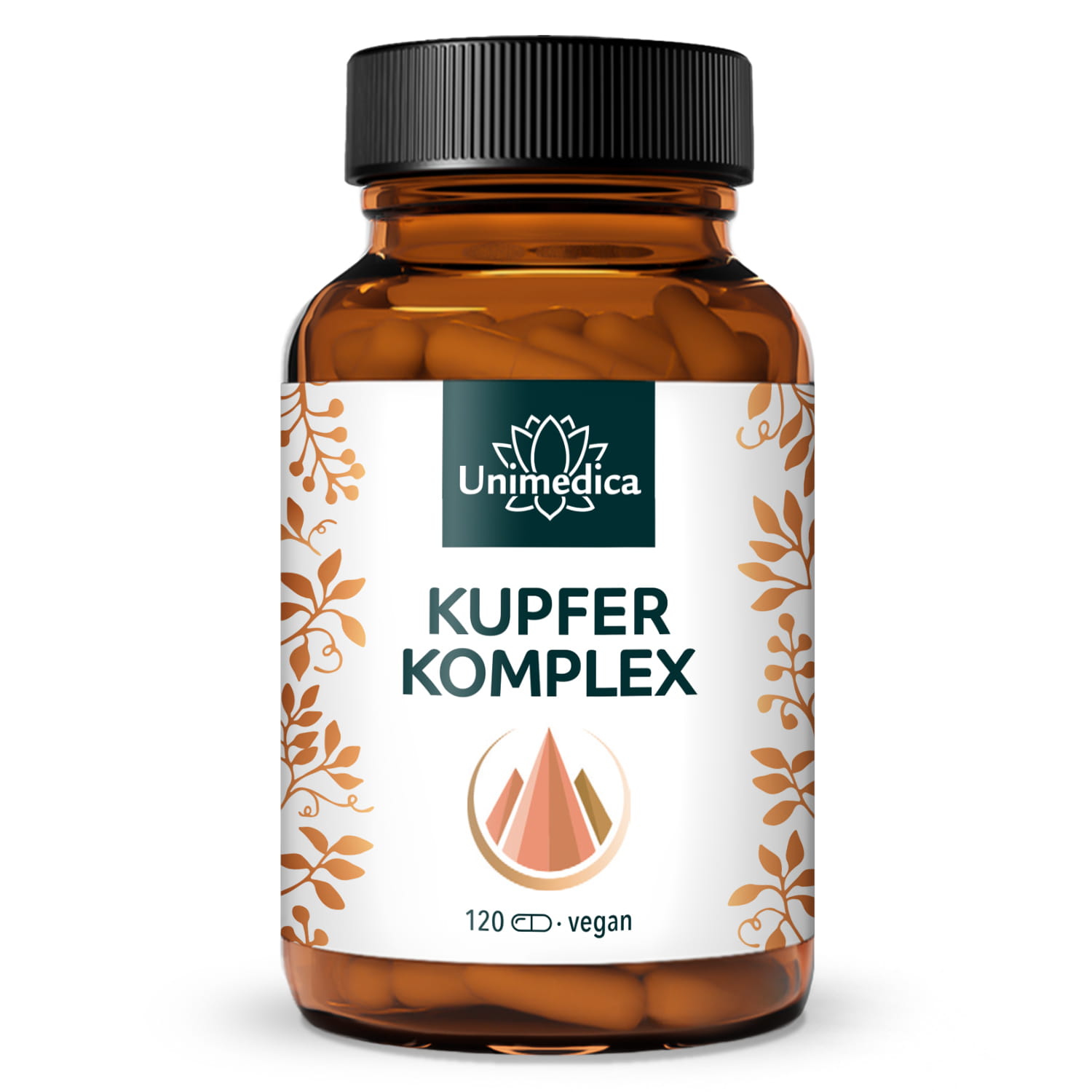 Complexe de cuivre - 2.5 mg de cuivre - avec 3 composés de cuivre - 120 gélules - par Unimedica