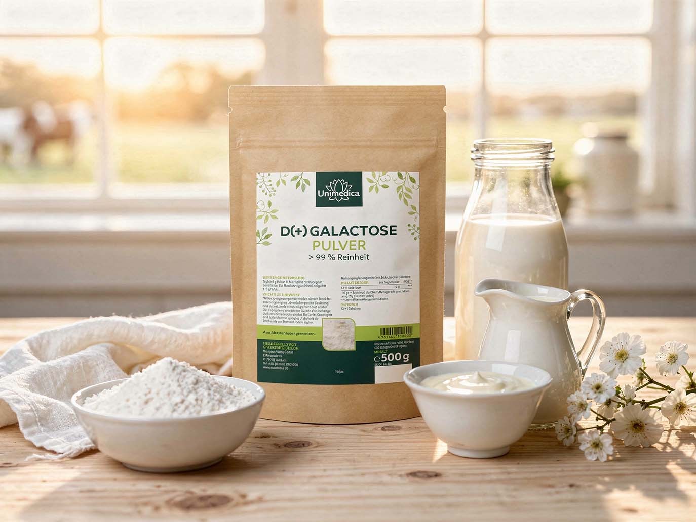 D-(+)-Galactose powder - vegan - 500 g - from Unimedica