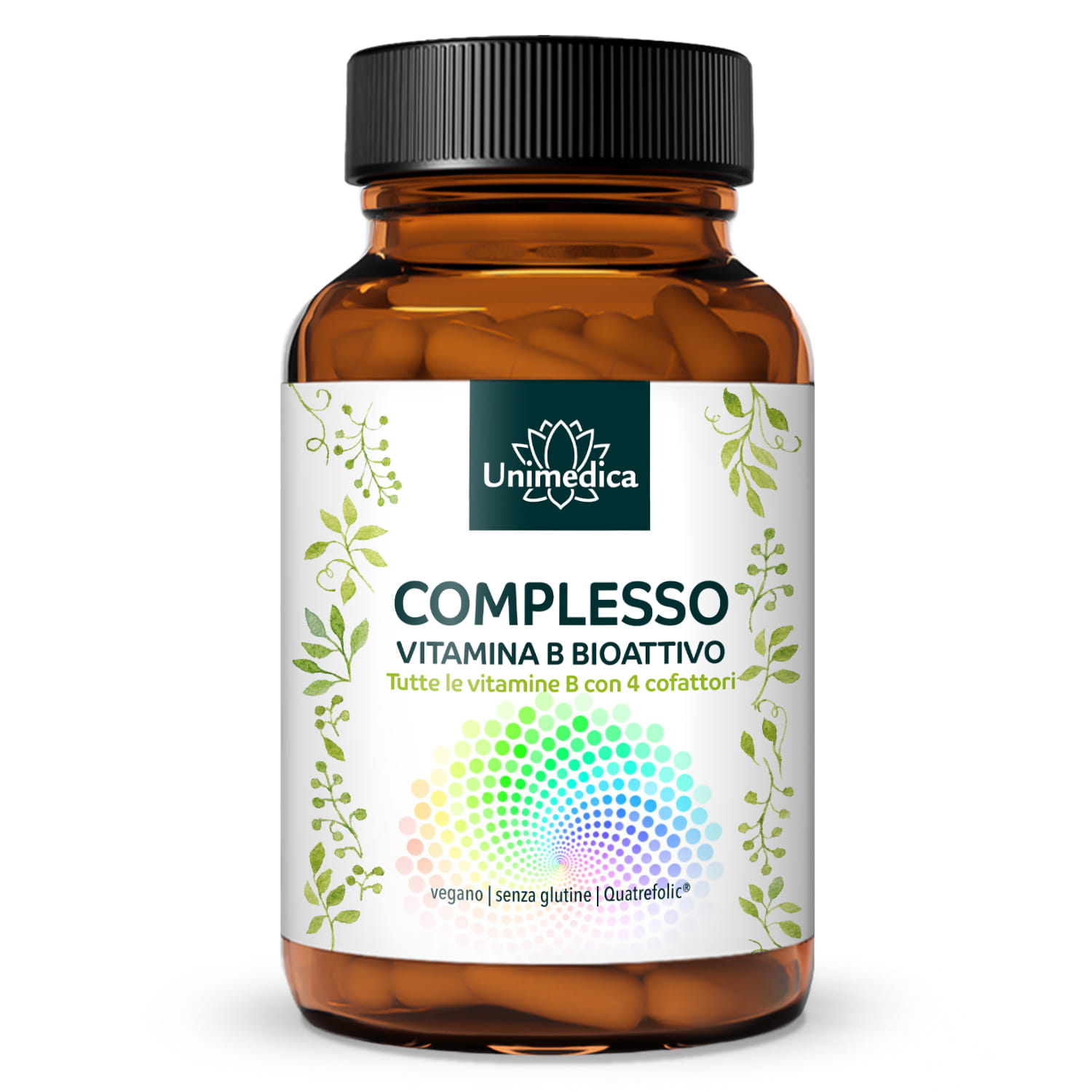Complesso di vitamine B - bioattivo - con 4 cofattori - ad alto dosaggio - 180 capsule - di Unimedica