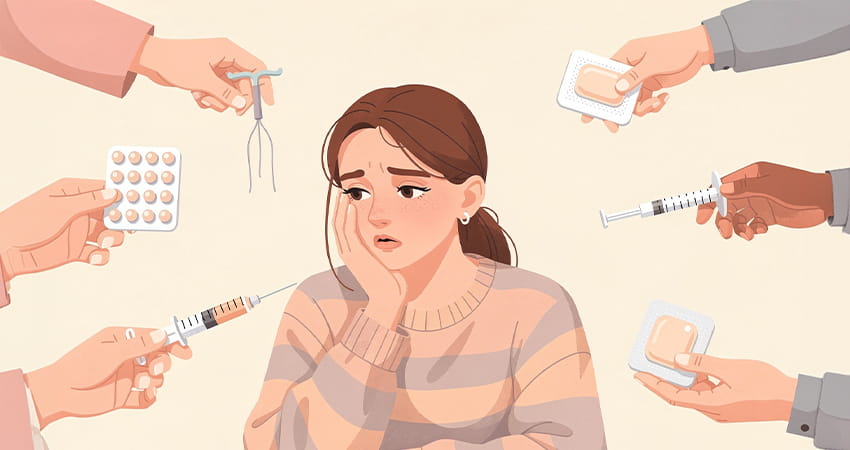 Hormonal contraception and possible health risks