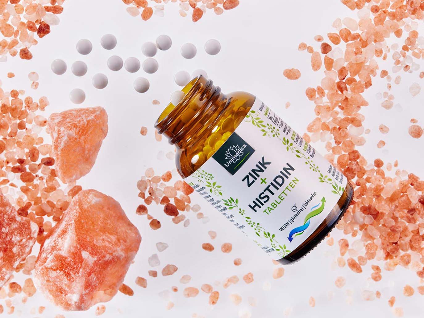 Zinc + Histidine - 400 tablets, 25 mg per daily dose - from Unimedica