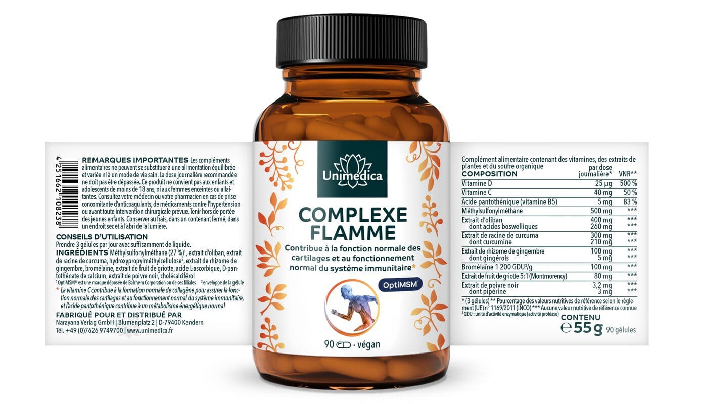 Flammen-Komplex - 90 Kapseln - von Unimedica