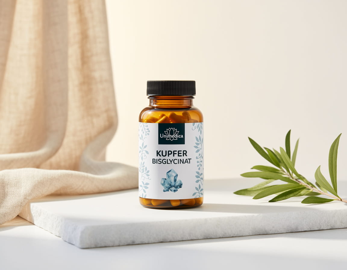 Bisglycinate de cuivre – 2 mg de cuivre élémentaire par dose journalière (1 gélule) – 120 gélules