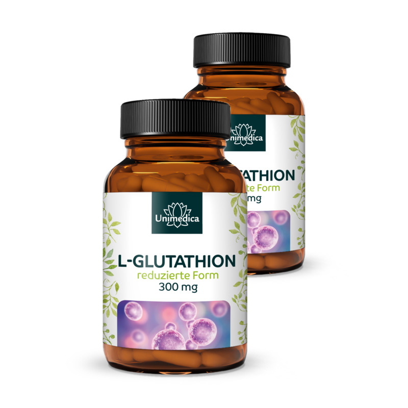 L-Glutathion - reduzierte Form aus natürlicher Fermentation - 300 mg pro Tagesdosis (1 Kapsel) - 60 Kapseln