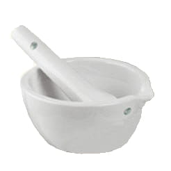 Mortar with pestle, small - 110 ml inhold