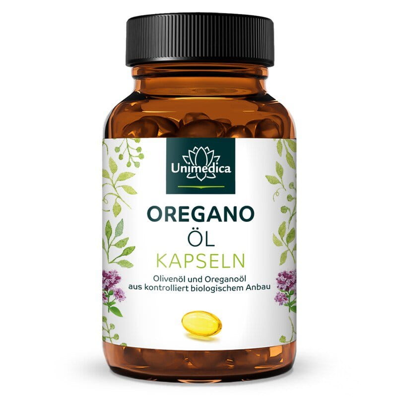Oregano Öl - 135 mg pro Tagesdosis (1 Kapsel) - 60 Softgelkapseln - von Unimedica
