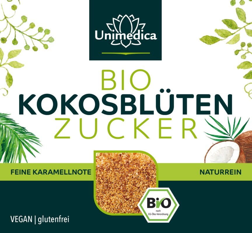 Bio Kokosblütenzucker - naturrein - 500 g - von Unimedica