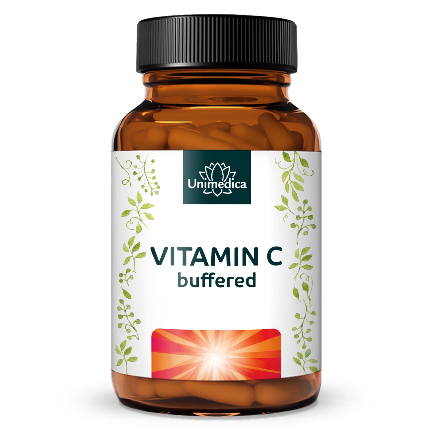 Vitamin C Buffered - 1000 mg per daily dose, 99 % purity - 365 capsules - from Unimedica