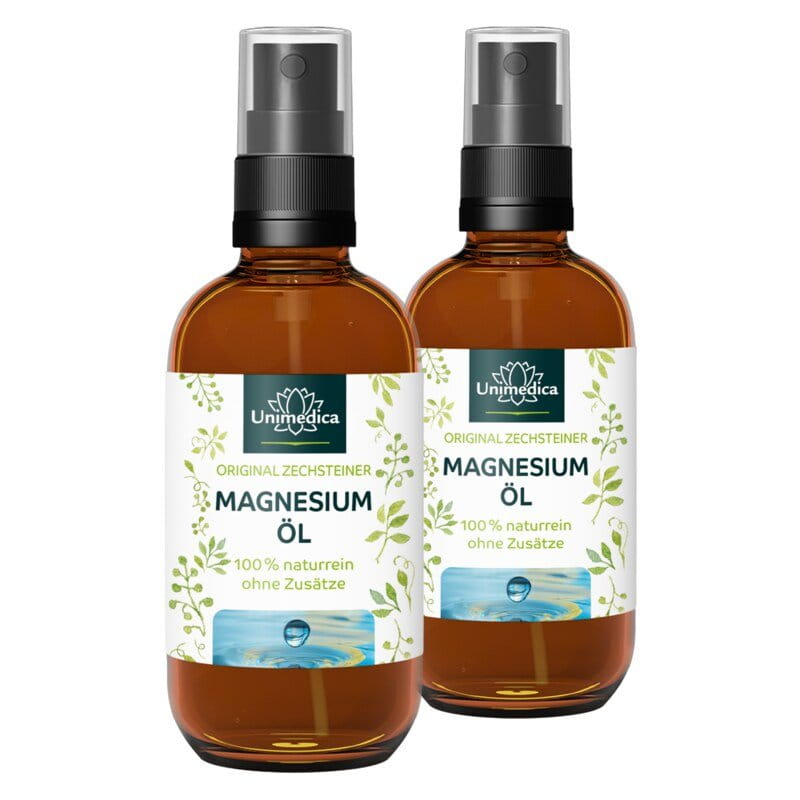 2er-Sparset: Magnesium Öl Spray - Original Zechsteiner - 2 x 100 ml - von Unimedica