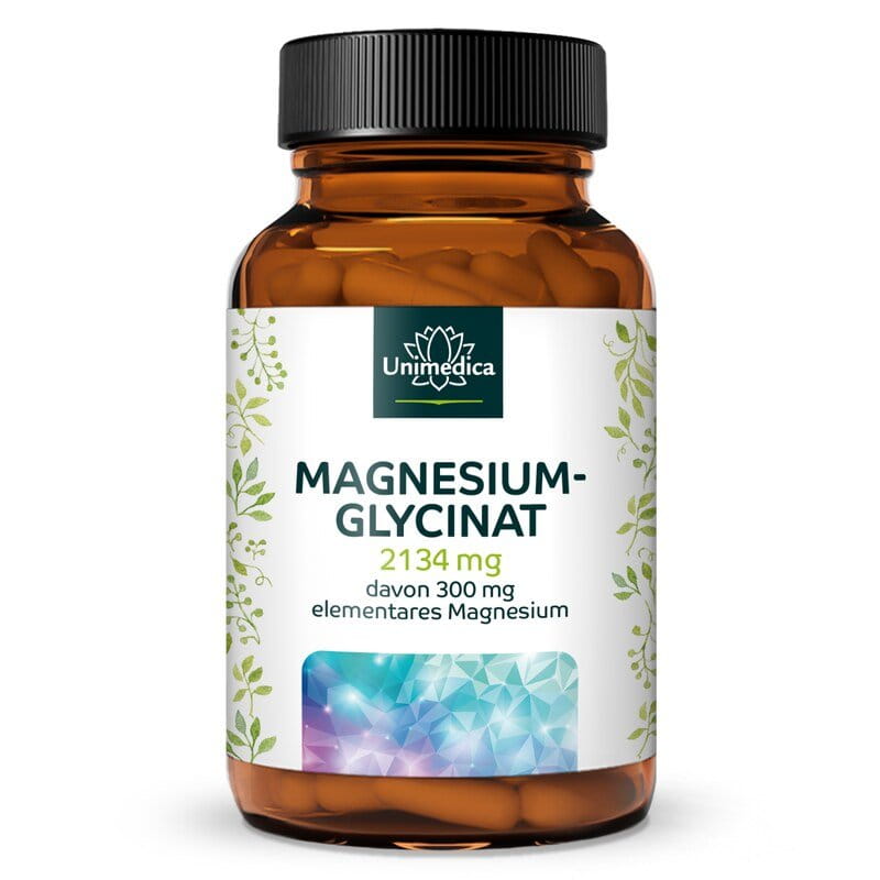 Magnesium Glycinat - 300 mg elementares Magnesium pro Tagesdosis (3 Kapseln) - 180 Kapseln - von Unimedica, Nahrungsergnzungsmittel mit Magnesiumglycinat - Narayana Verlag Magnesium Glycinat - 300 mg elementares Magnesium pro Tagesdosis (3 Kapseln) - 180 Kapseln - von Unimedica, Nahrungsergnzungsmittel mit Magnesiumglycinat - Narayana Verlag