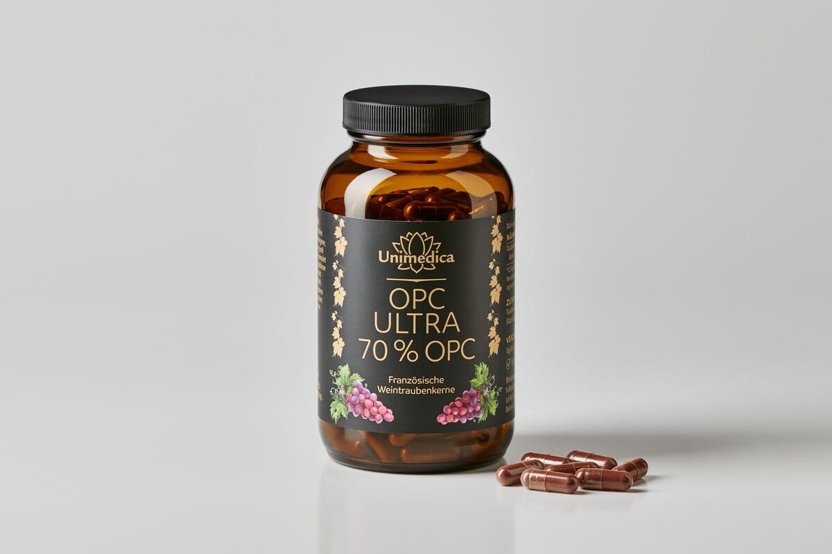 OPC Ultra - mit 700 mg reinem OPC pro Tagesdosis (2 Kapseln) - hochdosiert - 240 Kapseln - von Unimedica
