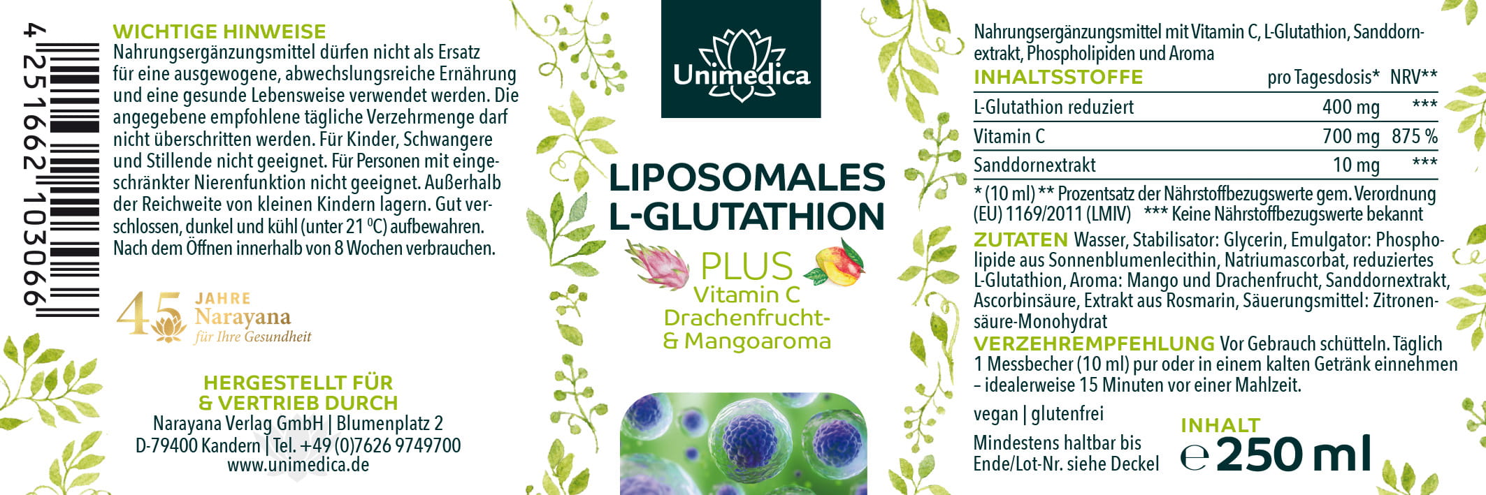 l glutathione wirkung L-Glutathion 250mg - 120 Kapseln - Vegan L-Glutathion reduziert | 500 mg