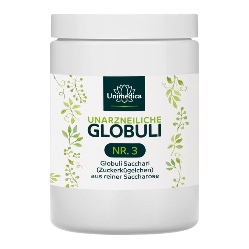 Unarzneiliche Globuli Nr.3 - Globuli Sacchari (Zuckerkügelchen) aus reiner Saccharose - 1000 g - von Unimedica