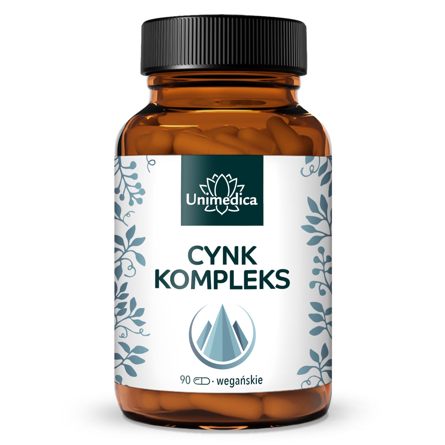 Kompleks cynku - 3 formy - 25 mg cynku na dawkę dzienną (1 kapsułka) - wysokodawkowy - 90 kapsułek - od Unimedica