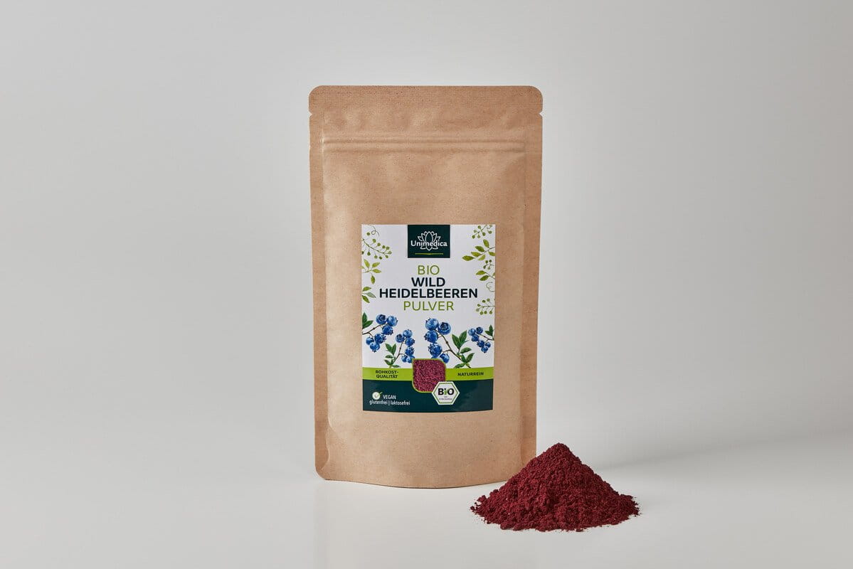 Organic Wild Blueberry Powder - 100 g - from Unimedica