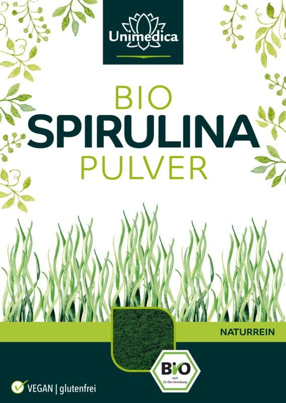 Lot de 2: Poudre de spiruline BIO  2 x 500 g - par Unimedica