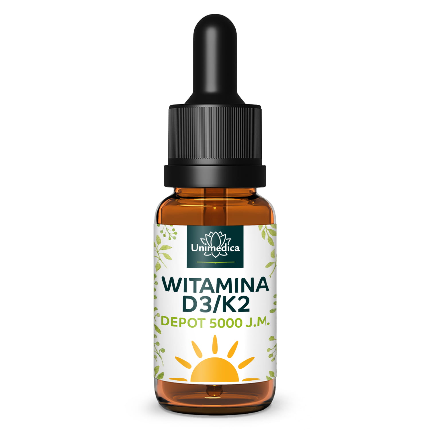 Witamina D3 / K2 5000 j.m. - DEPOT - K2VITAL® - 125 µg D3 i 100 µg K2 na 5-dniową dawkę (1 kropla) - 10 ml - od Unimedica