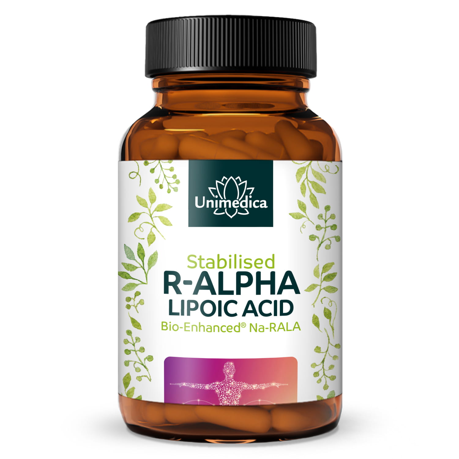 R-Alpha-Lipoic Acid Sodium - Bio Enhanced® - 240 mg per daily dose (2 capsules) - 60 capsules - by Unimedica