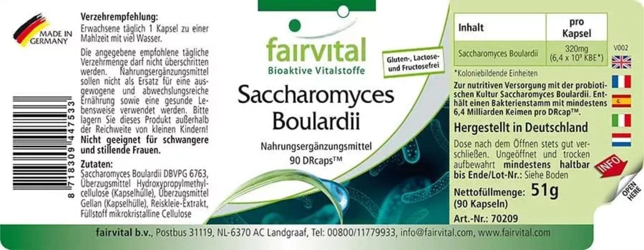Saccharomyces Boulardii - 90 DRcaps®