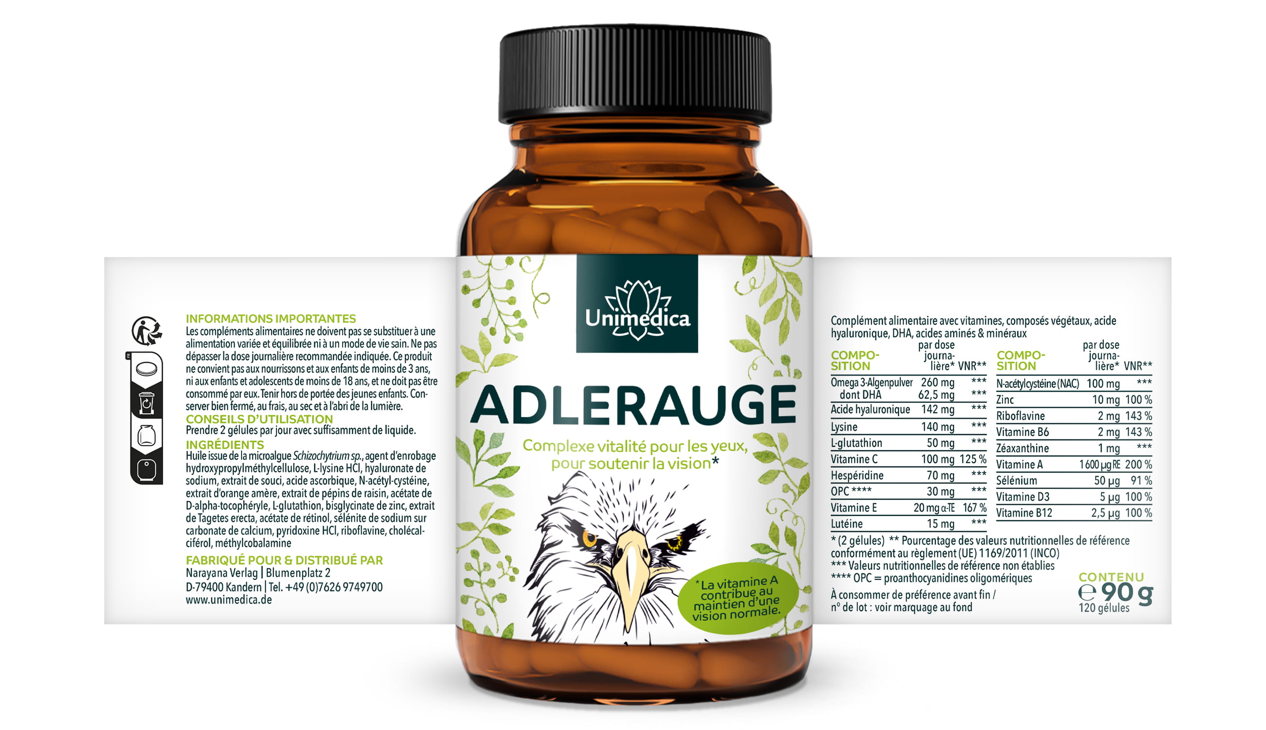 Œil de lynx - 120 gélules - par Unimedica