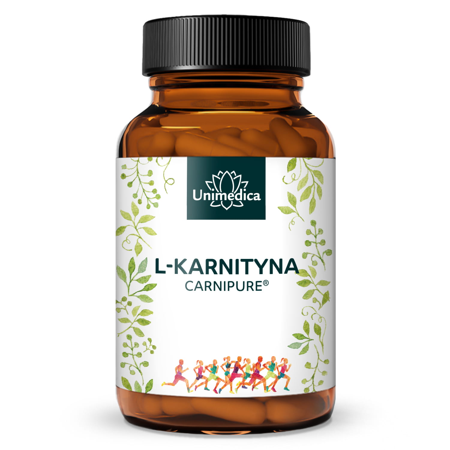 L-karnityna (Carnipure®) - 2 000 mg na dzienną dawkę (4 kapsułki) - 120 kapsułek - od Unimedica