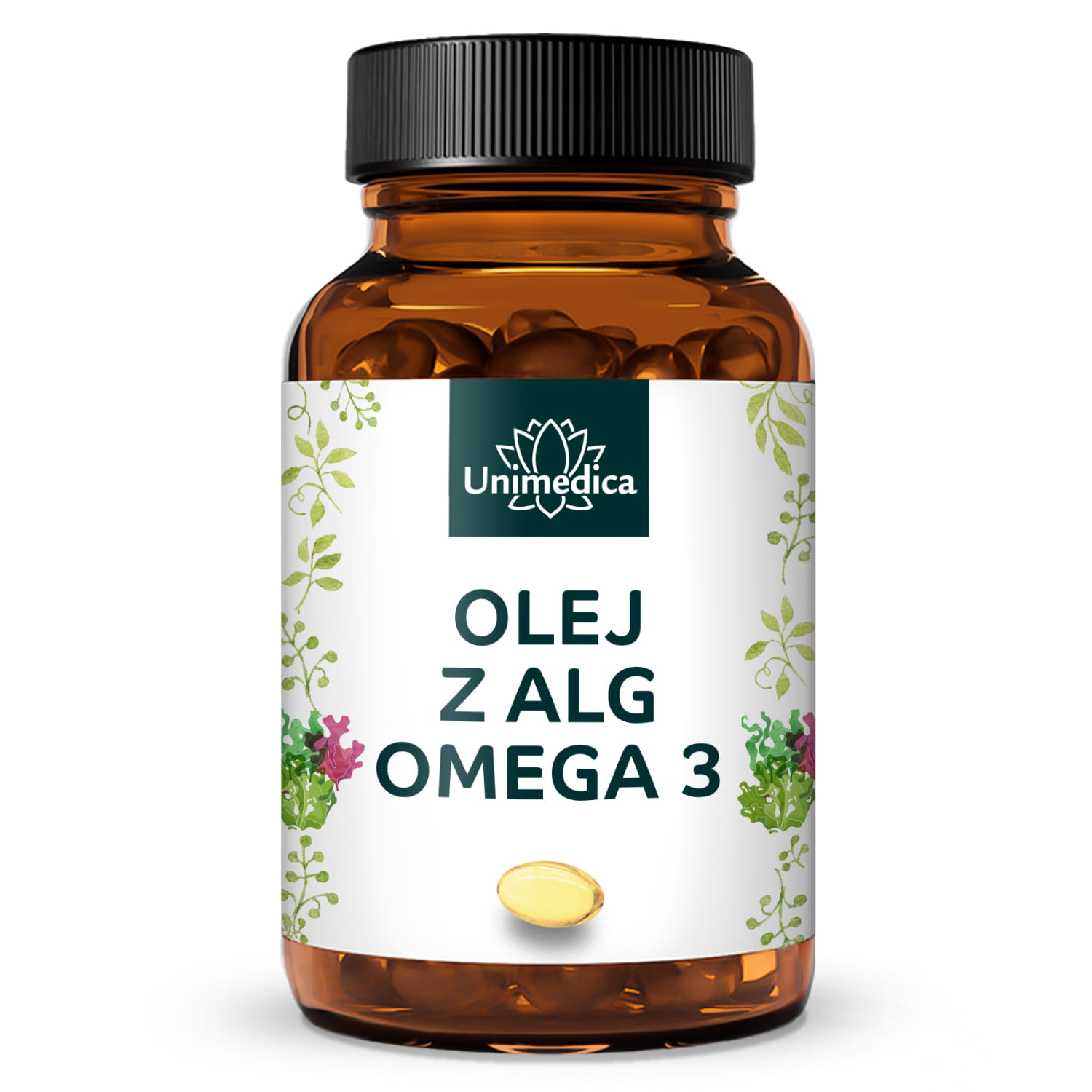 Kapsułki z oleju z alg Omega-3 - wegańskie - 90 kapsułek