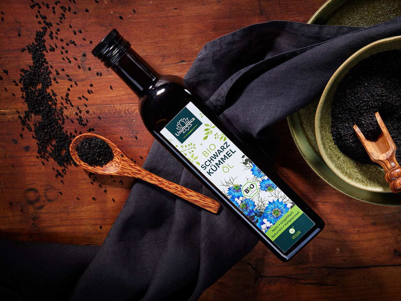 Organic unfiltered black seed oil - 500 ml - from Unimedica