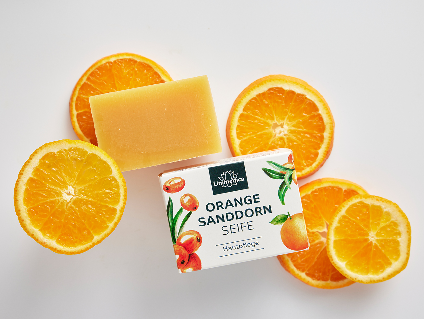 Orange sea buckthorn soap - 100 g