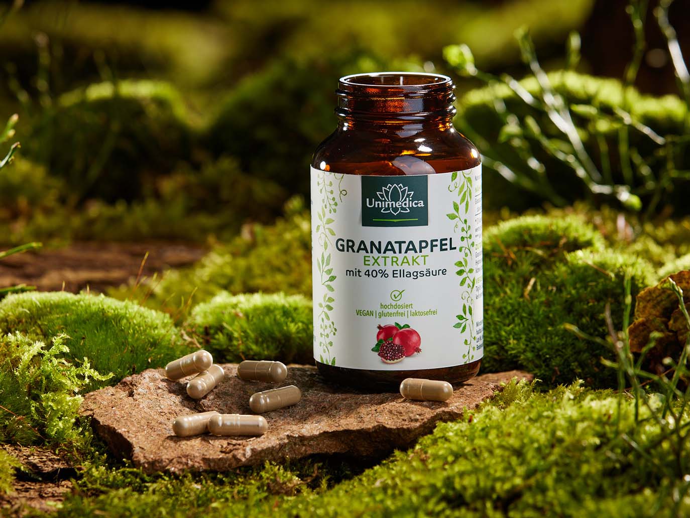 Granatapfel Extrakt - 40 % Ellagsäure - 120 Kapseln - von Unimedica