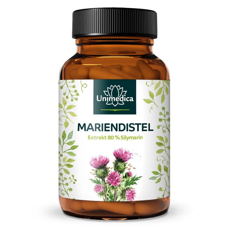 Mariendistel-Extrakt - 480 mg Silymarin pro 3-Tagesdosis (1 Kapsel) - 90 Kapseln - von Unimedica
