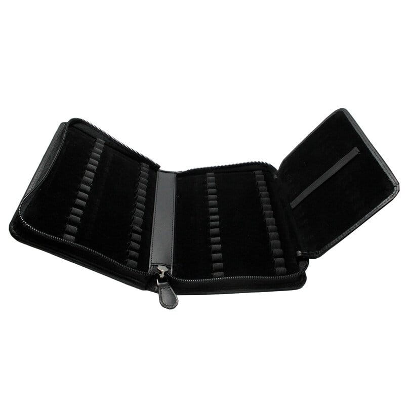 60er Taschenapotheke leer - OMEO - Rindnappa-Leder schwarz