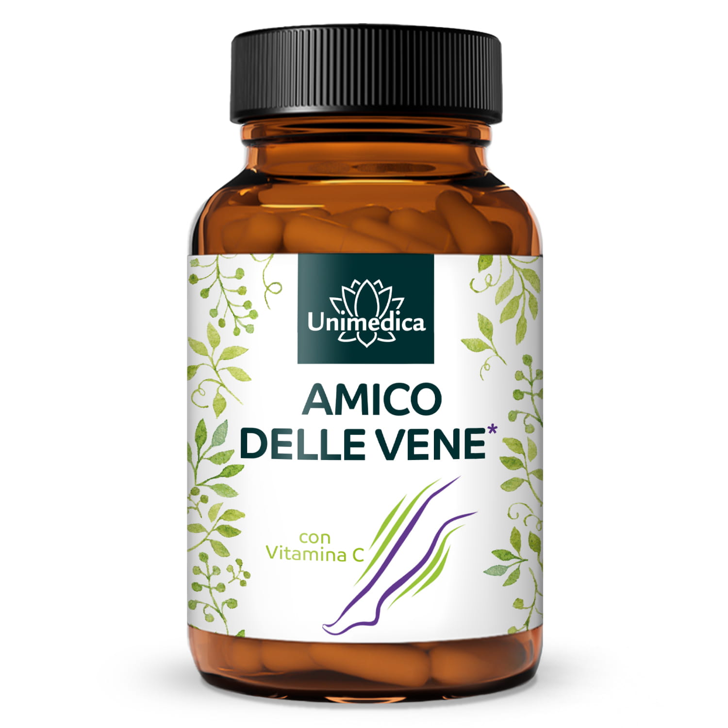 Venenfreund* - Complesso con vitamina C e rutina - 120 capsule - di Unimedica