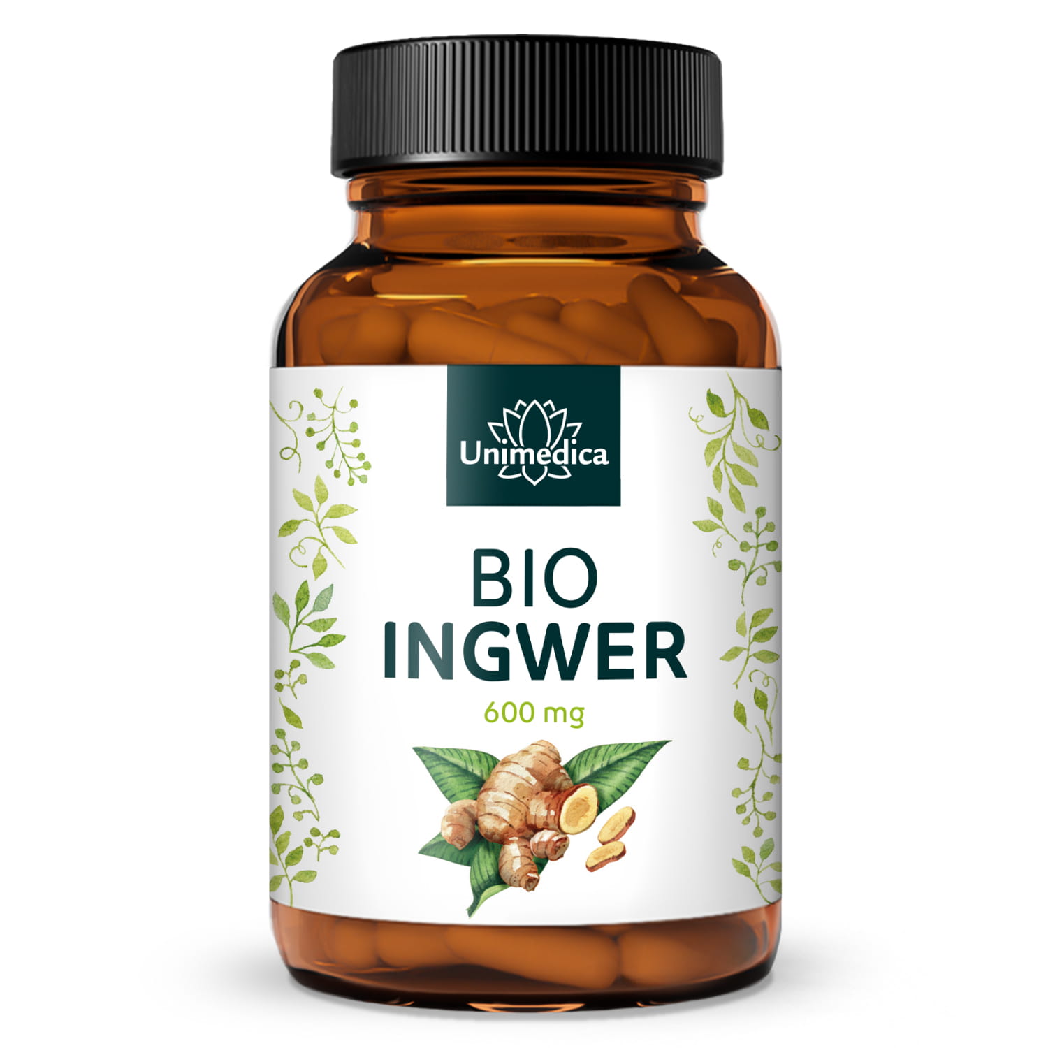 Gingembre BIO - 600 mg - 240 gélules - par Unimedica