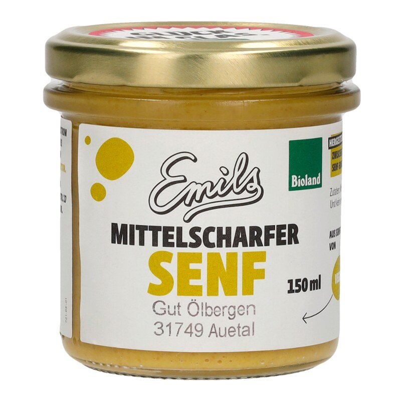 Mittelscharfer Senf - Emils Bio-Manufaktur - 150 ml