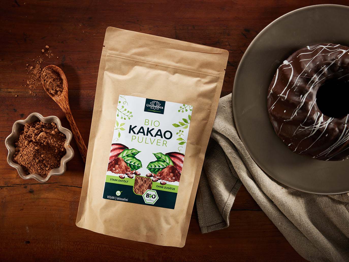 Organic Cocoa Powder 500 g - from Unimedica