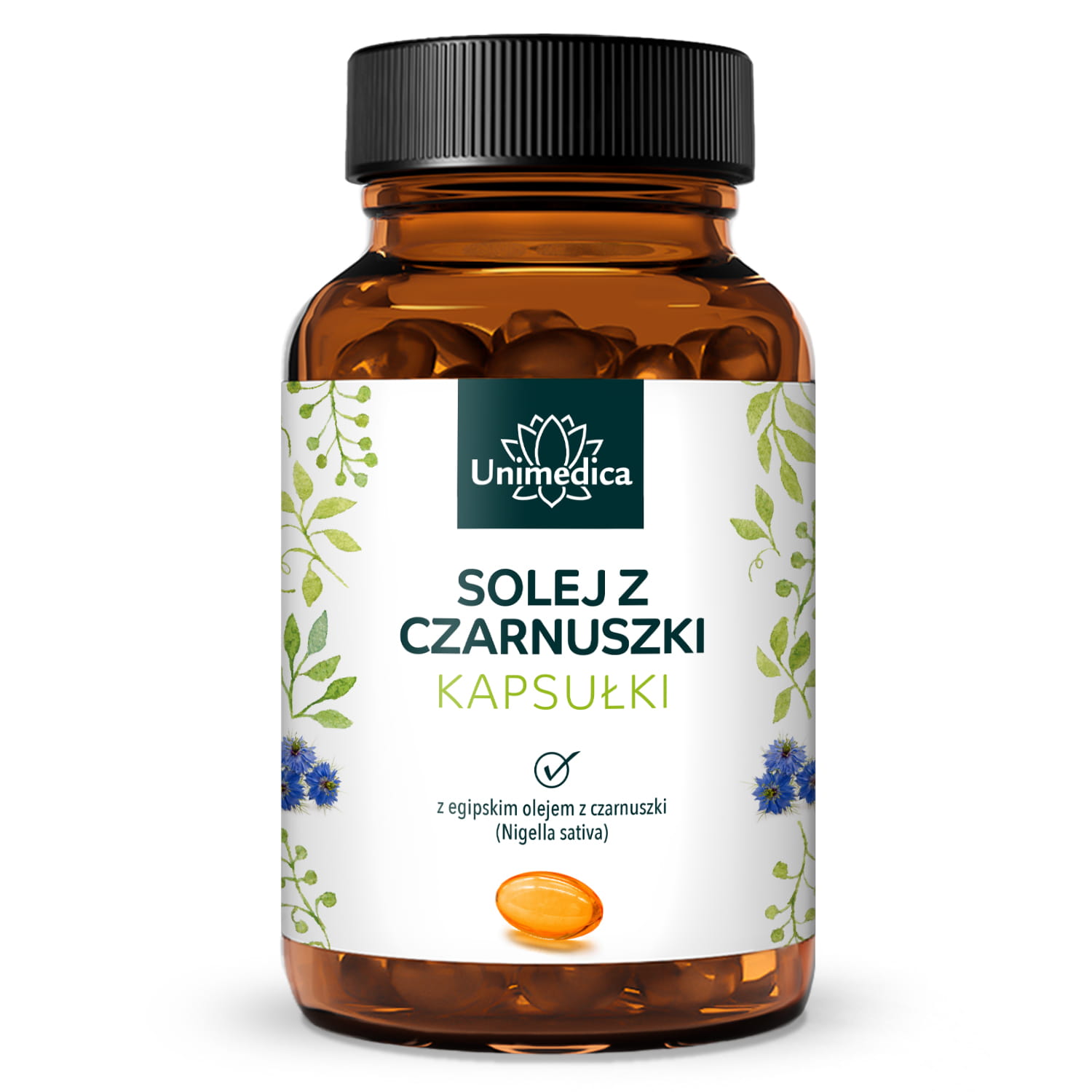 Olej z czarnuszki - kapsułki softgel - 3 000 mg na dawkę dzienną (2 x 3 kapsułki) - 400 kapsułek - od Unimedica