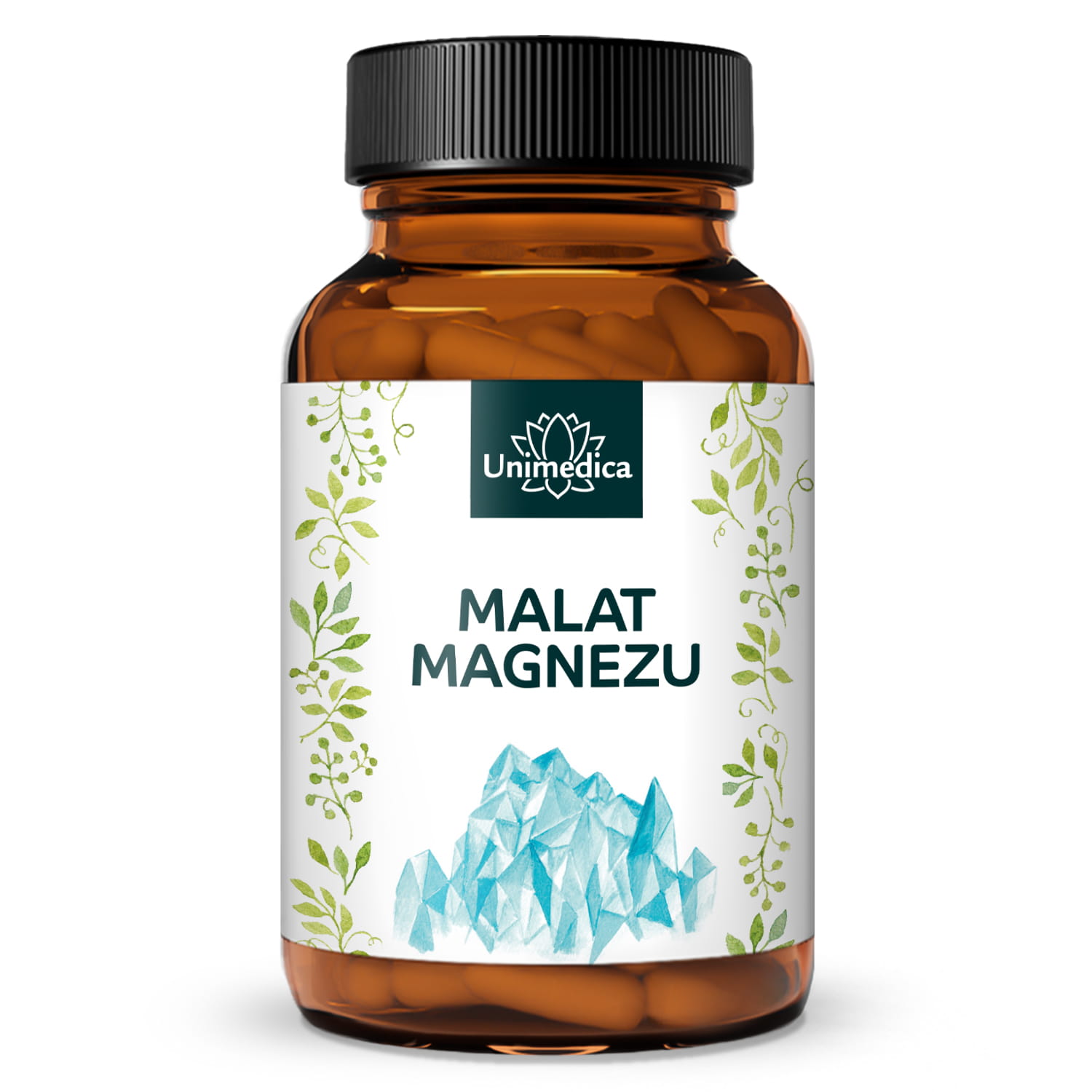 Jabłczan magnezu - 300 mg magnezu na dawkę dzienną (3 kapsułki) - 180 kapsułek - od Unimedica