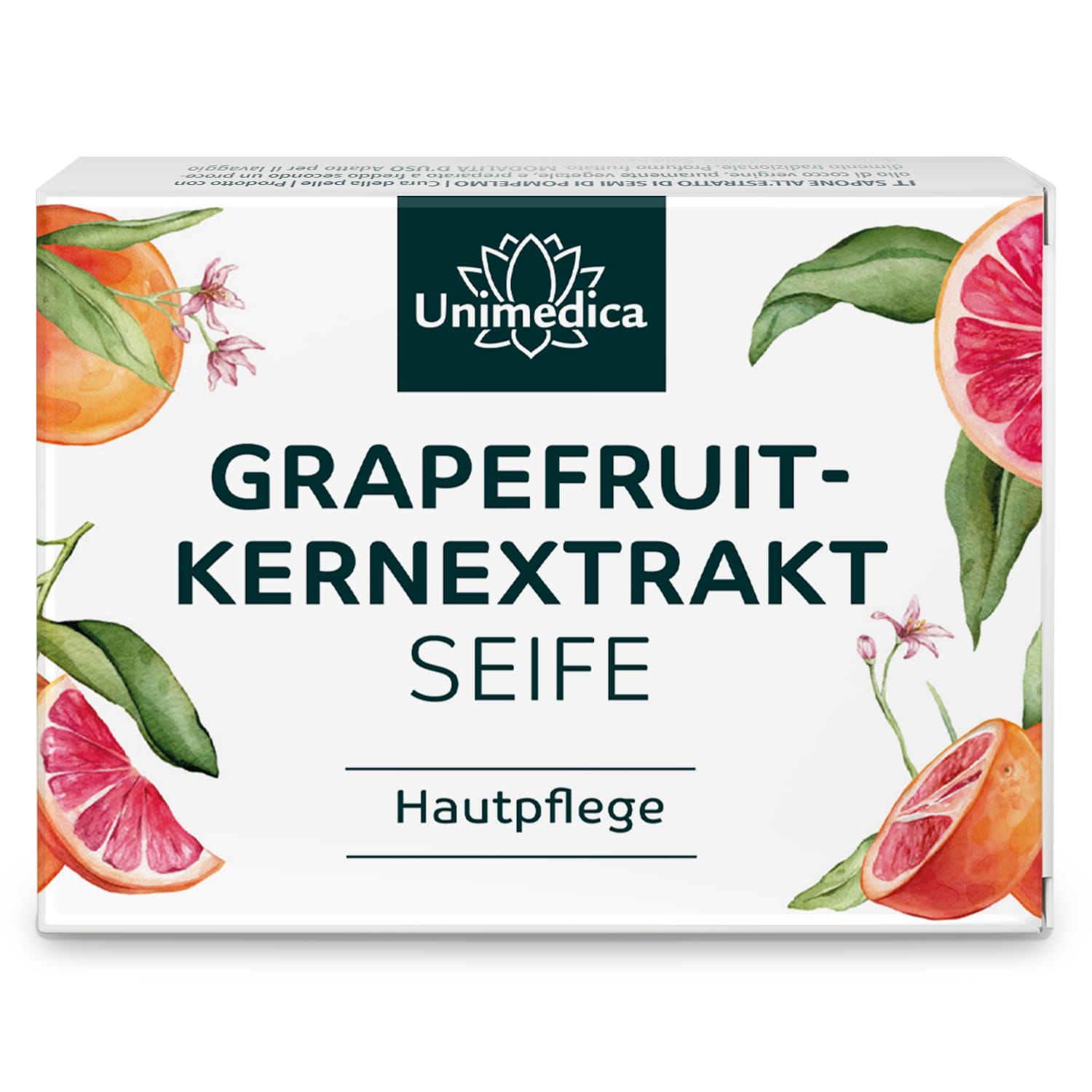 Grapefruitkern Seife - Grapefruitkernextrakt-Kokosseife - naturrein und kaltgerührt - 100 g - von Unimedica