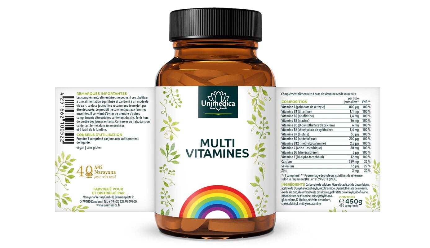 Multivitamin - 450 comprimés - Unimedica