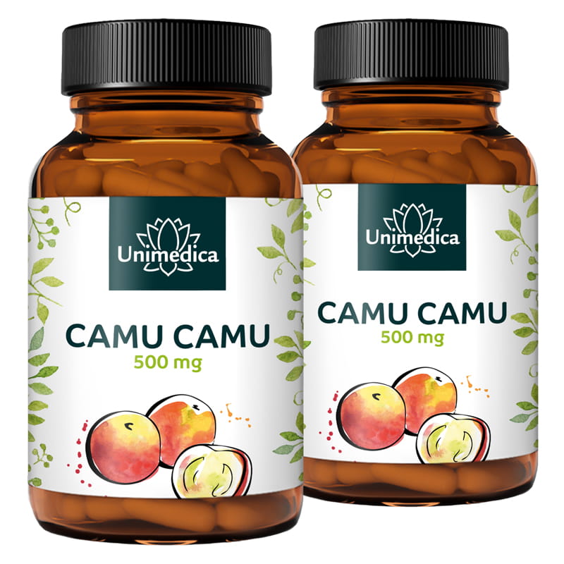 2er-Sparset: Camu Camu - 500 mg hochdosiert - 2 x 120 Kapseln - von Unimedica