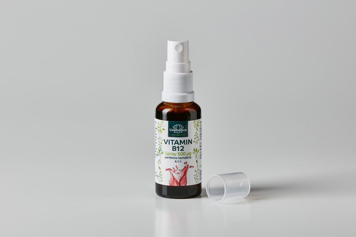 Vitamin B12 - Spray - 500 µg pro Tagesdosis (1 Sprühstoß) - 30 ml - von Unimedica