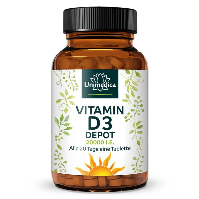 Vitamin D3 Depot 20,000 I.E. - 120 tablets - from Unimedica