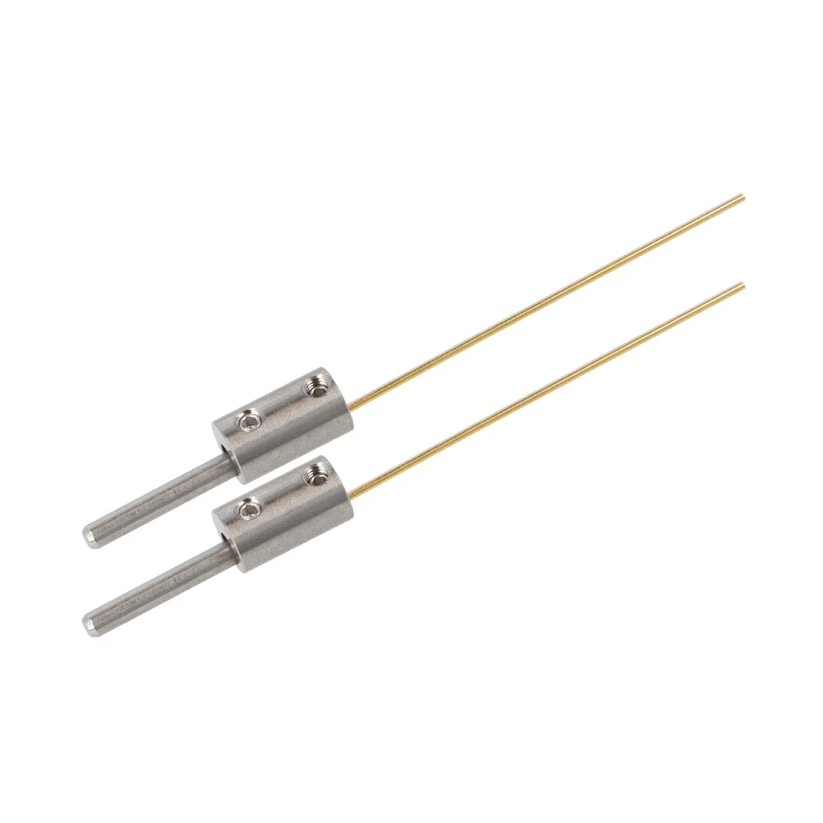 Gold Elektroden 1 mm mit Edelstahl-Adapter