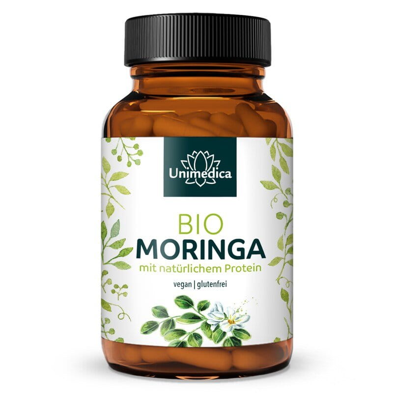 Bio Moringa - 1350 mg pro Tagesdosis (3 Kapseln) - 120 Kapseln - von Unimedica