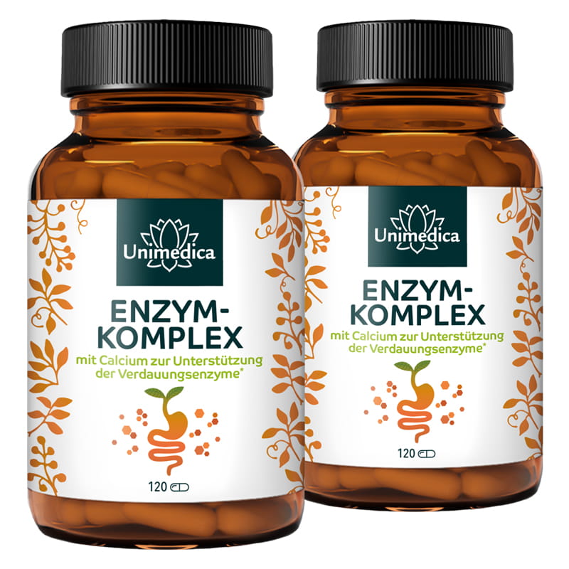 2er-Sparset: Enzym-Komplex - mit Calcium - 2 x 120 Kapseln - von Unimedica