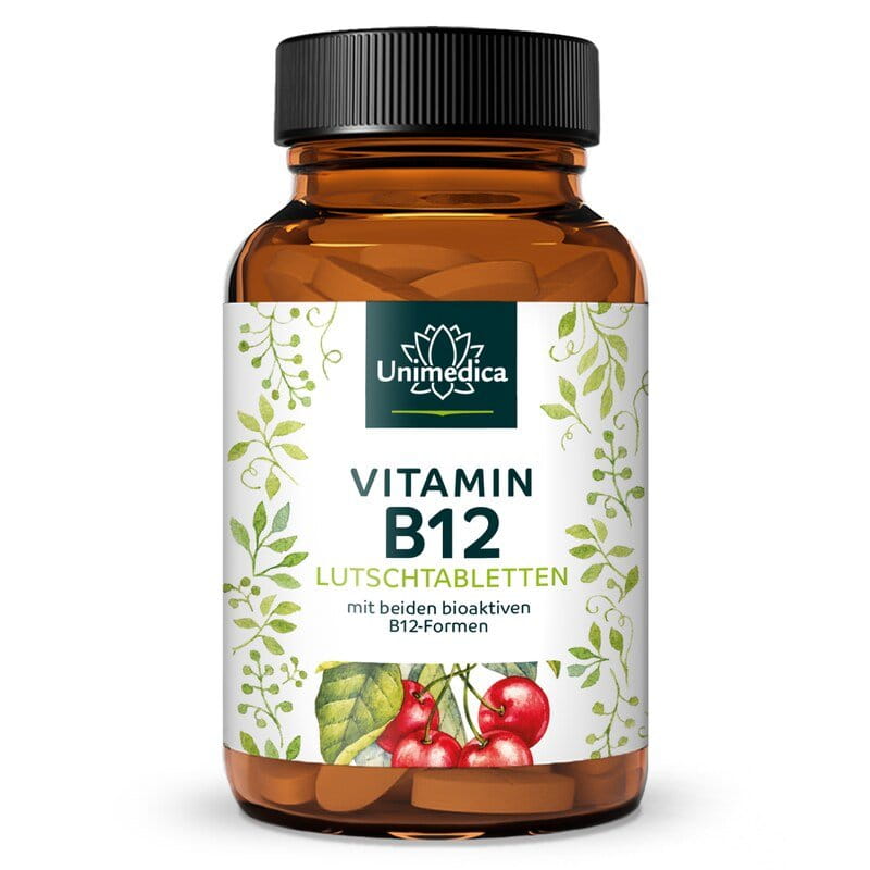 Vitamin B12 - 500 g per daily dose (1 tablet) - 100 lozenges - by Unimedica, dietary supplement with methylcobalamin and adenosylcobalamin - Narayana Verlag Vitamin B12 - 500 g per daily dose (1 tablet) - 100 lozenges - by Unimedica, dietary supplement with methylcobalamin and adenosylcobalamin - Narayana Verlag