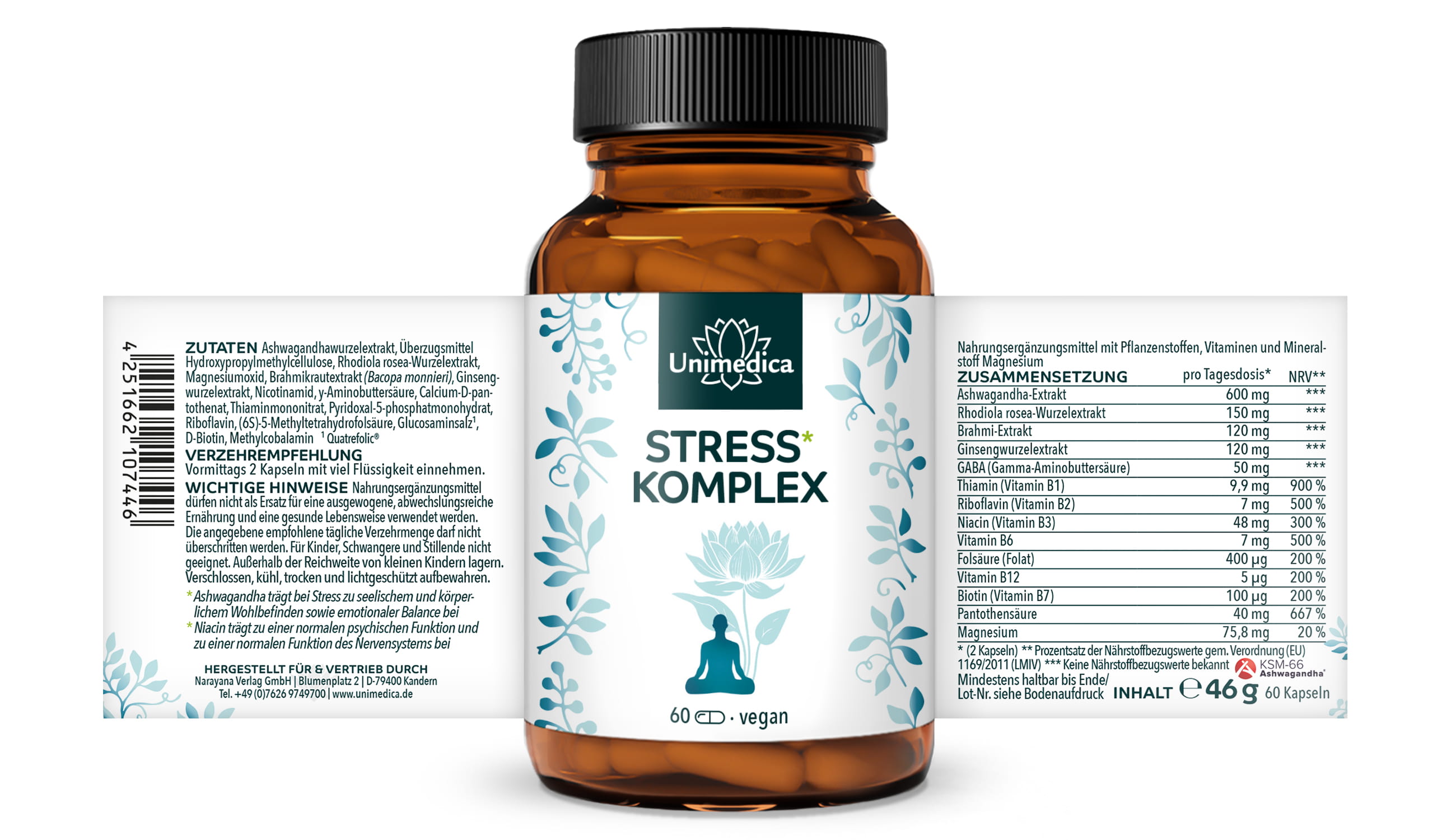 Stress* Komplex - 60 Kapseln - von Unimedica