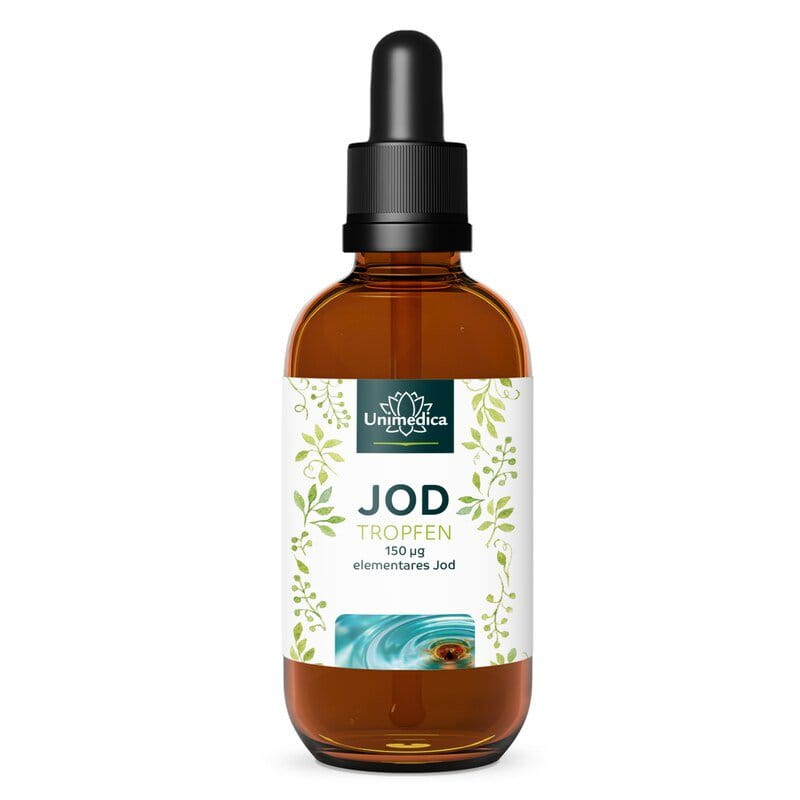 Iodine drops - 150 µg per daily dose - vegan - 50 ml -  from Unimedica