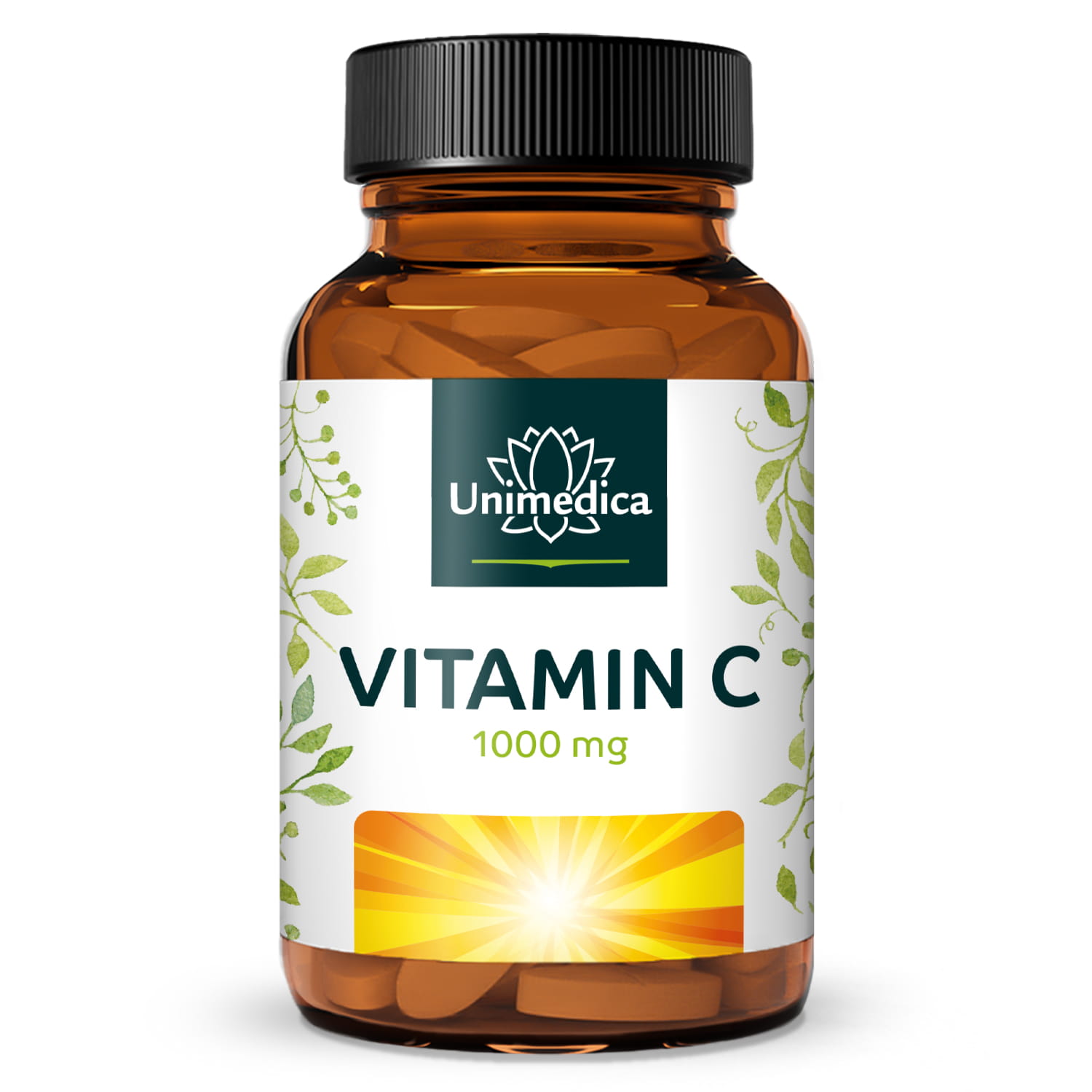 Vitamin C - 1000 mg per daily dose - 180 High-Dose Tablets - from Unimedica