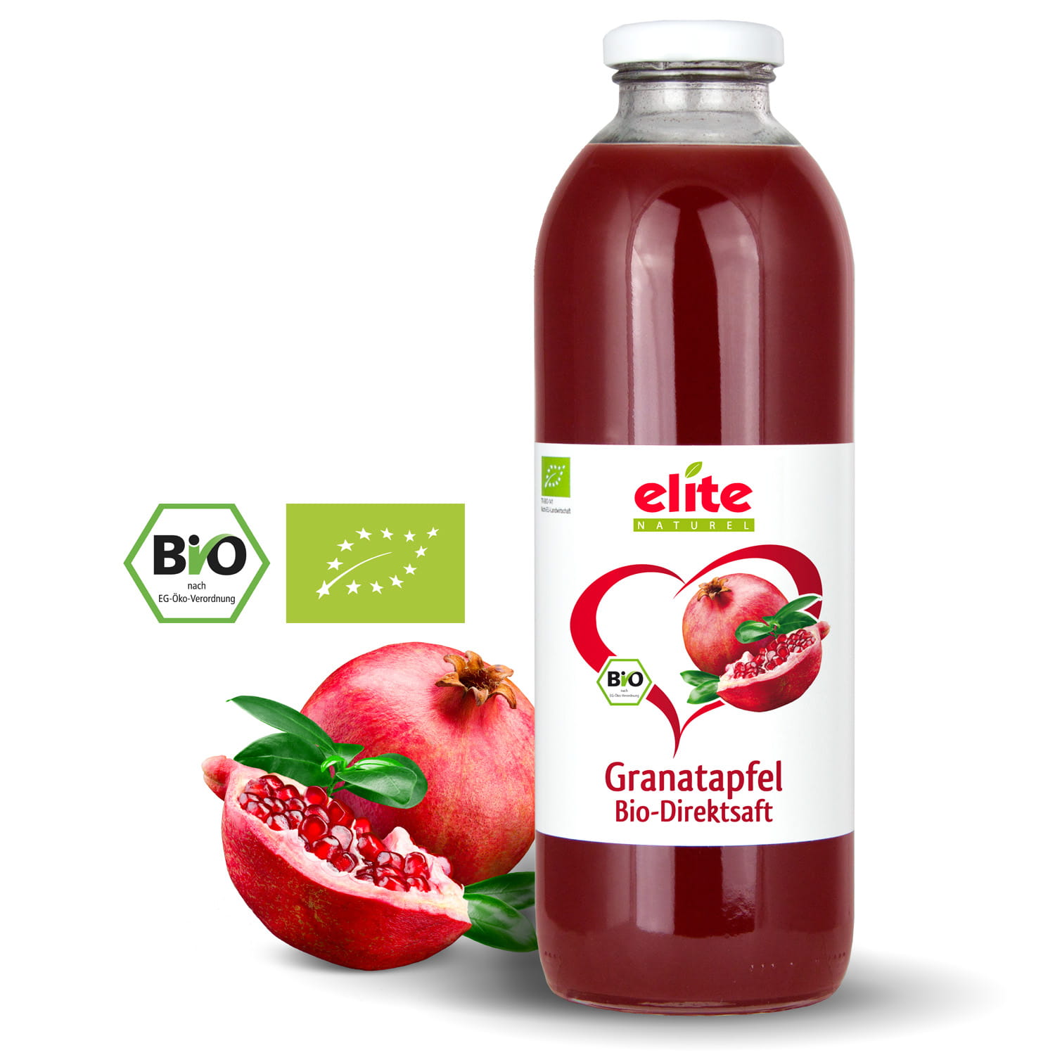 Granatapfel Direkt-Saft Bio von Elite Naturel - 700 ml